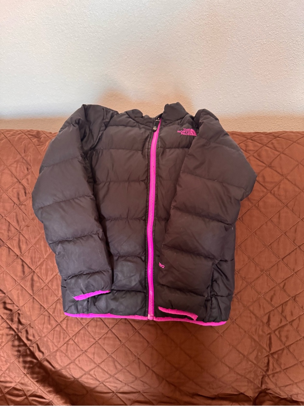 The North Face Girls Jacket Black and Purple